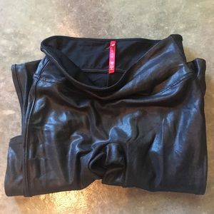 Spanx faux leather leggings